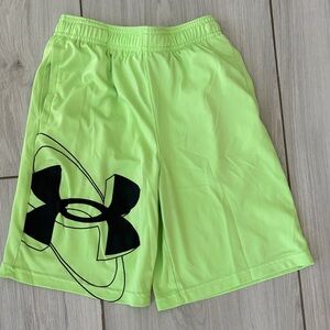 Boy’s Under Armour Bright Green Athletic Shorts